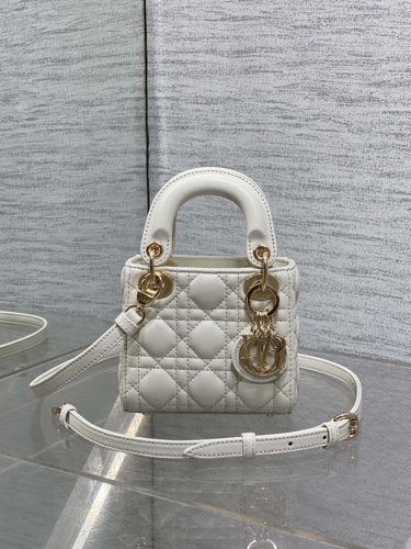 Micro Lady Dior Bag White
